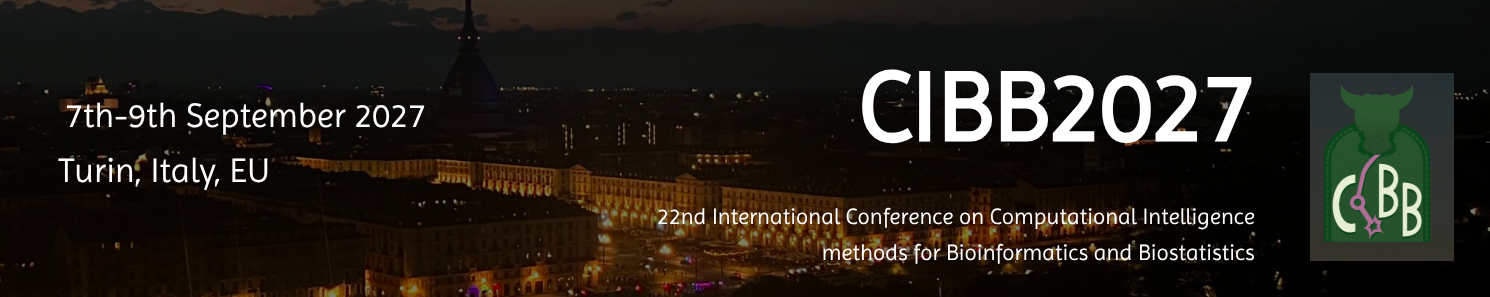 CIBB 2027 – Turin, Italy, 7–9 September 2027