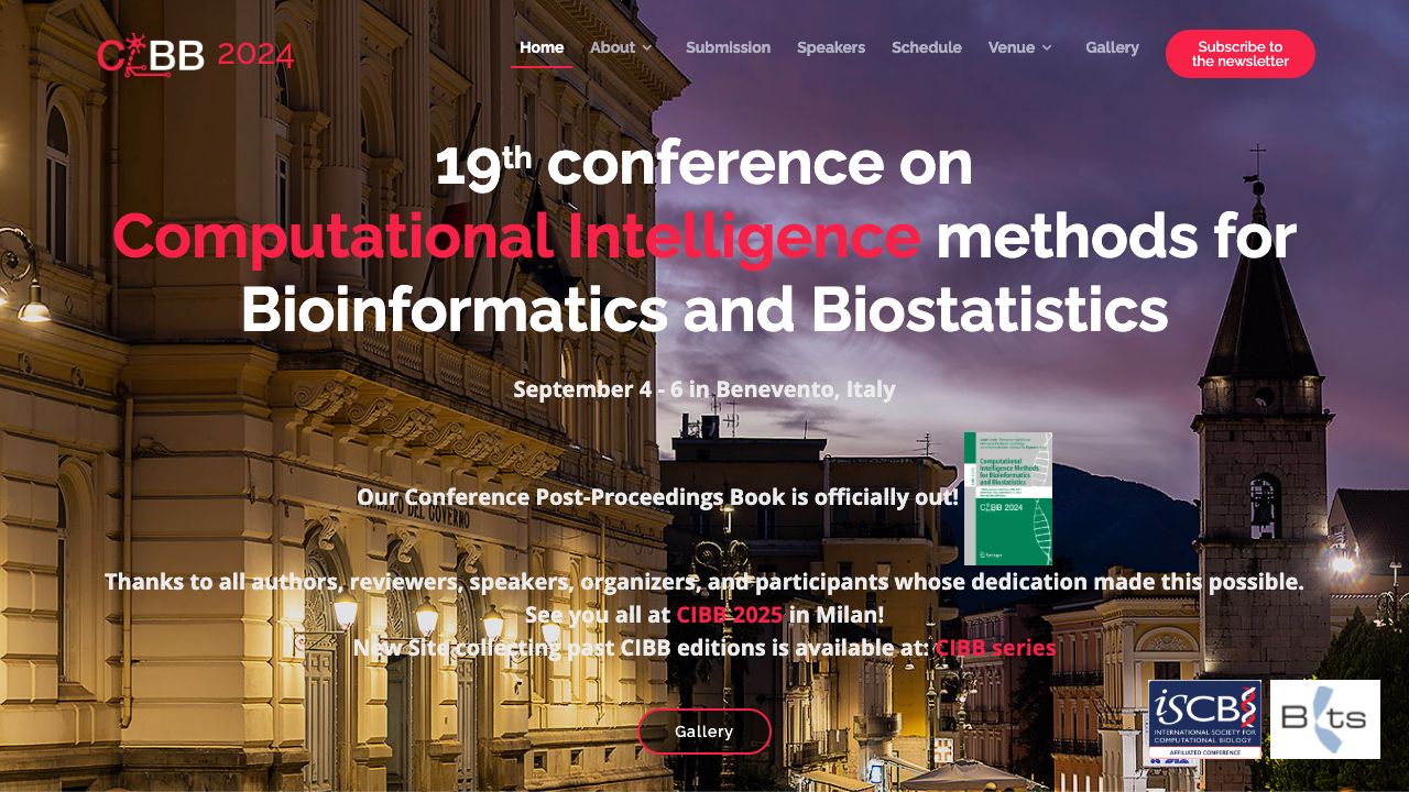 CIBB 2024, Benevento, Italy